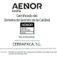 aenor cerrapaca ISO 9001:2015